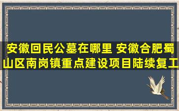 安徽回民公墓在哪里 安徽合肥蜀山区南岗镇重点建设项目陆续复工